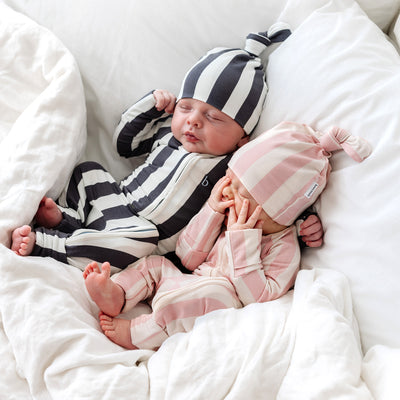 SoftLuv Onesie - Slate Stripe