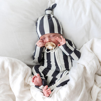 SoftLuv Onesie - Slate Stripe