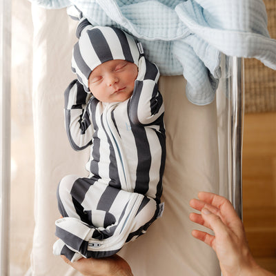 SoftLuv Onesie - Slate Stripe