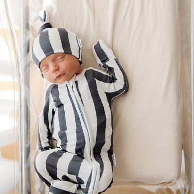 SoftLuv Onesie - Slate Stripe