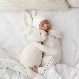 Top Knot Beanie - Vanilla