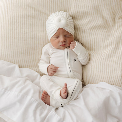 Traditional Baby Turban - Vanilla