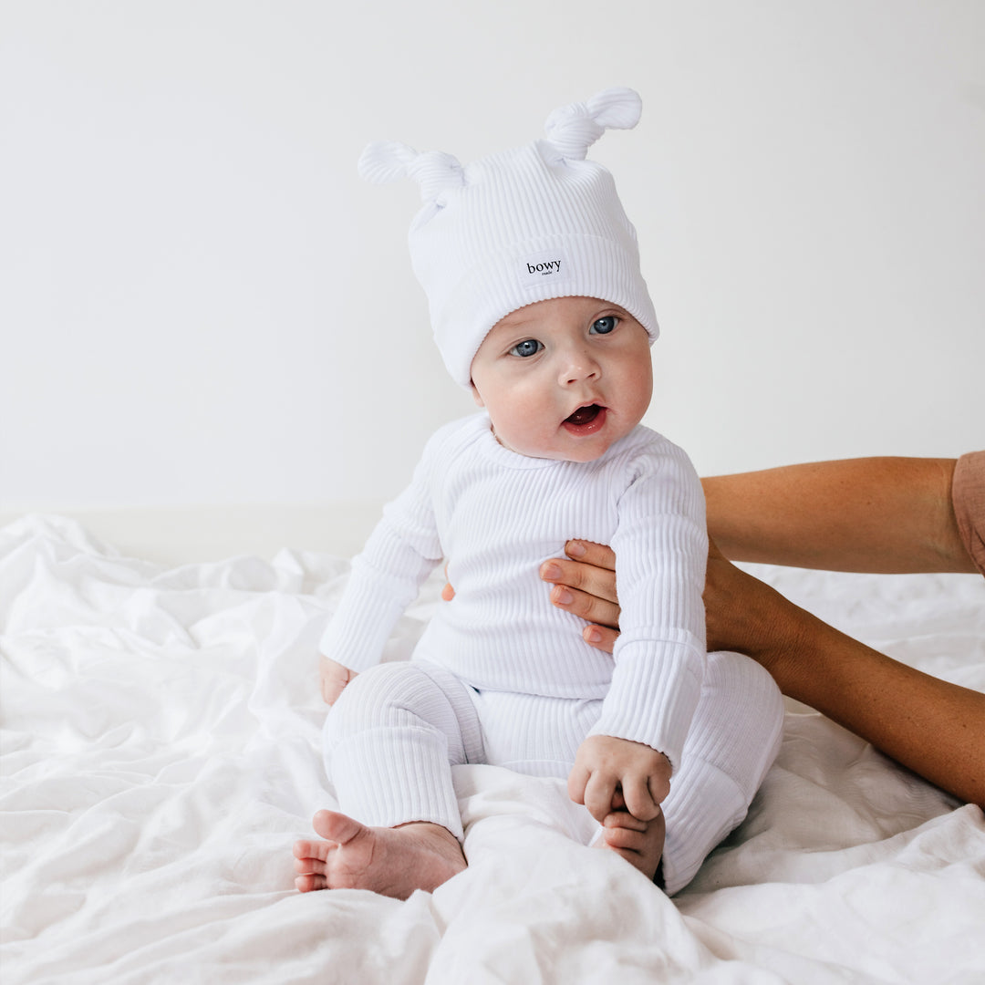 Baby Onesie White – Bowy Made