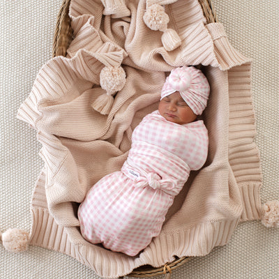 Traditional Baby Turban - Gingham