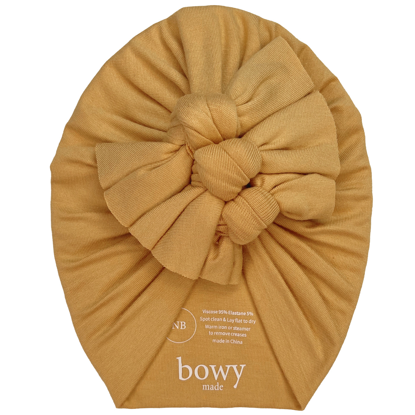 Bowy Baby Turban - Honey