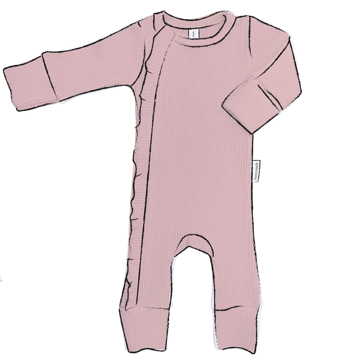 Ribbed Cotton Onesie 9 Pack - Dusty