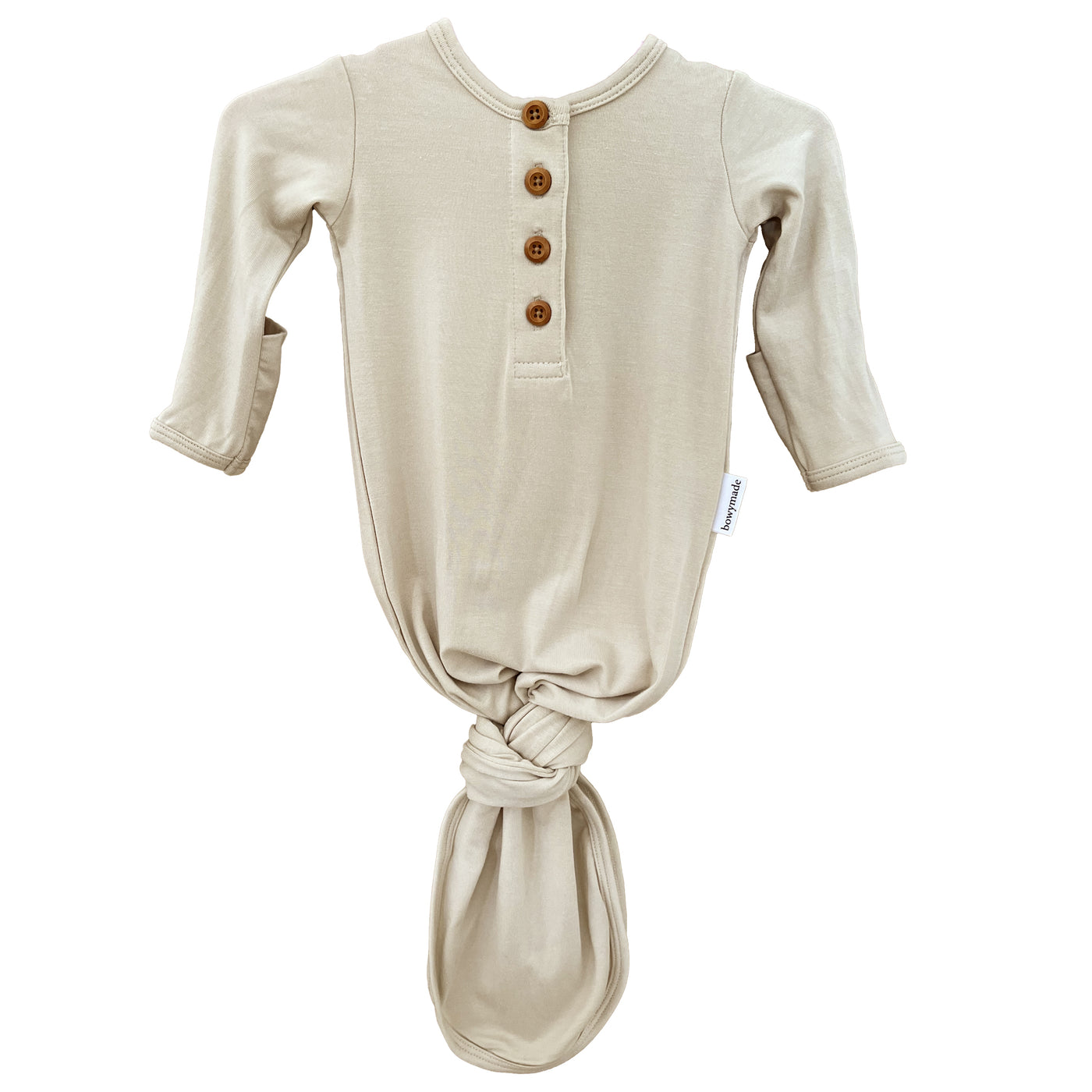 Baby Knotted Gown - Mist