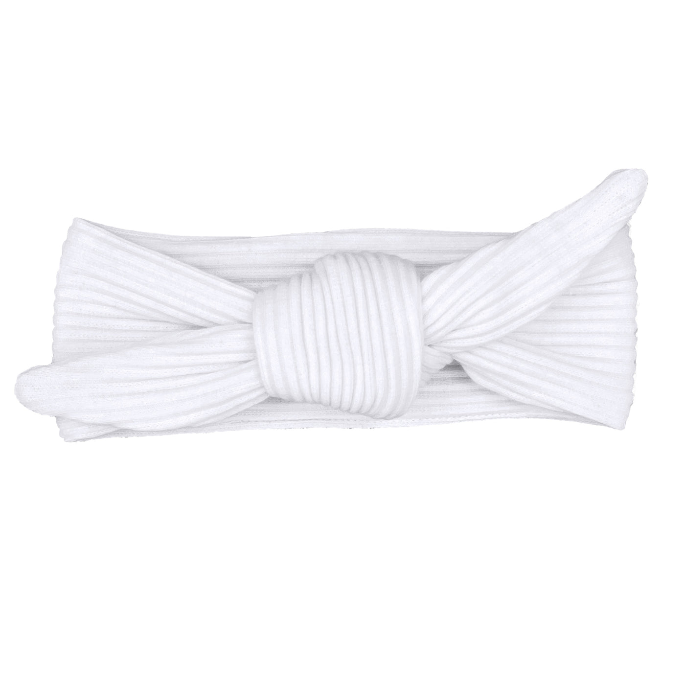 Ribbed Cotton Head Tie 9 Pack - White