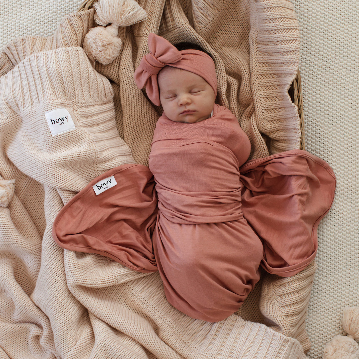 Baby Swaddle - Rosie-Clay