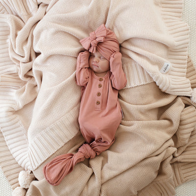 Baby Knotted Gown - Rosie-Clay