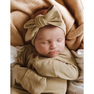 Baby Knotted Gown - Sage