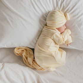 Traditional Baby Turban - Lemon