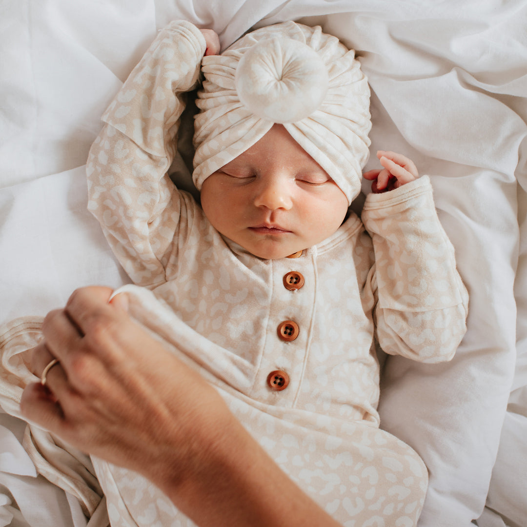Traditional Baby Turban Leopard Bowy Made – Bowy Made